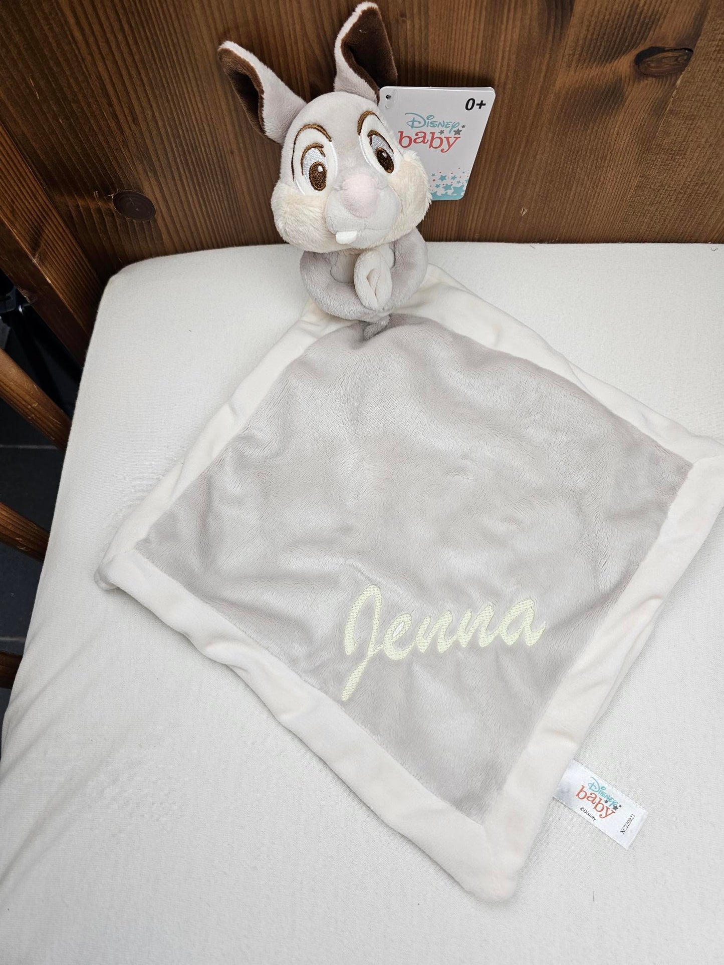 Doudou Mouchoir Disney Panpan Ecru | 40cm | Prénom brodé