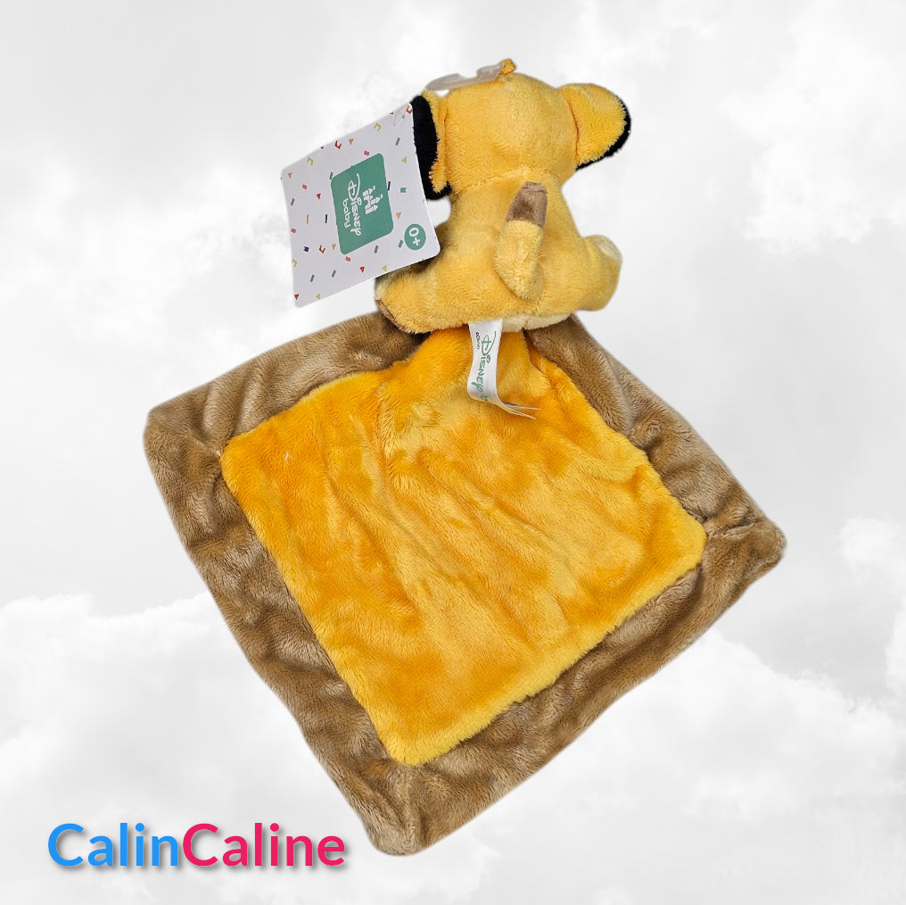 Doudou Mouchoir Disney Simba Safari 21cm | Avec prénom brodé