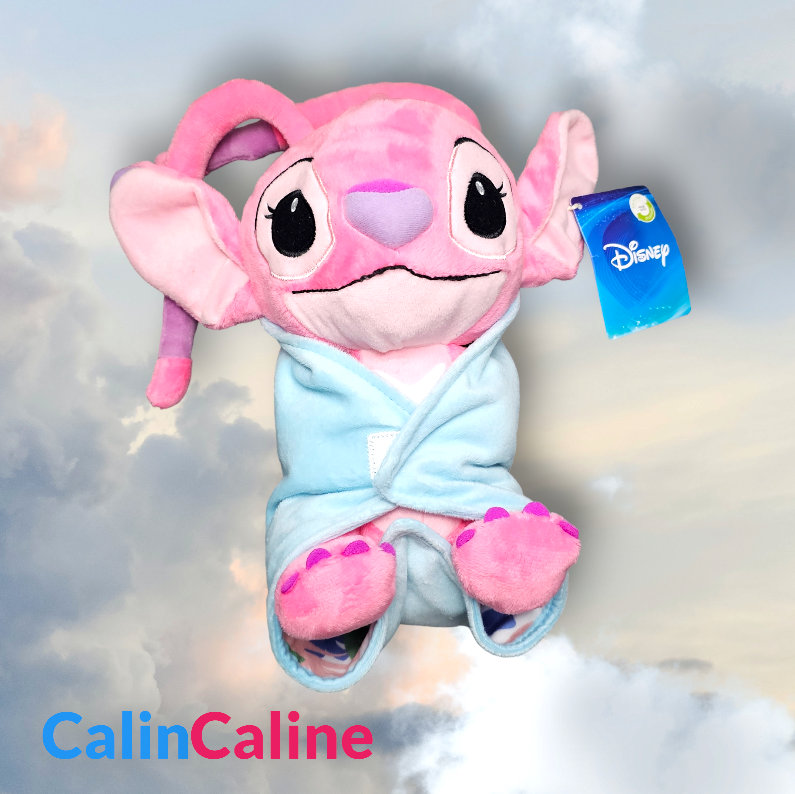 Doudou Disney Peluche Angel 25cm avec Mouchoir Personnalisé | Nicotoy