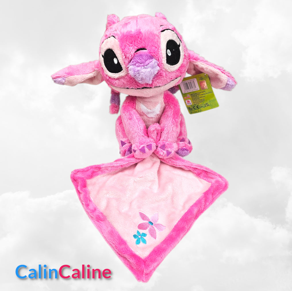 Peluche Mouchoir Angel 25cm Fleurs | Avec Prénom Brodé