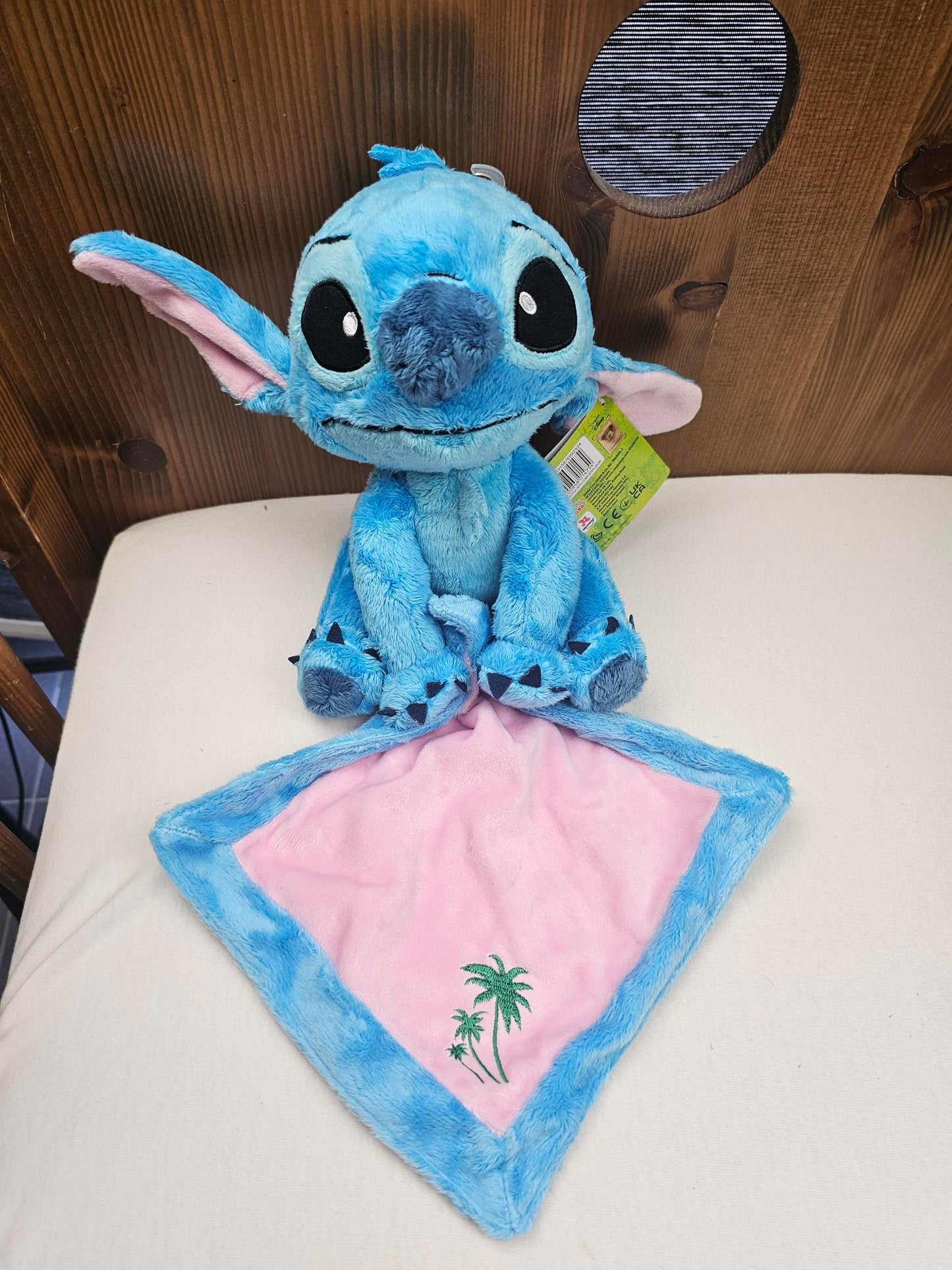 Peluche Mouchoir Stitch 25cm Palmier | Avec Prénom Brodé