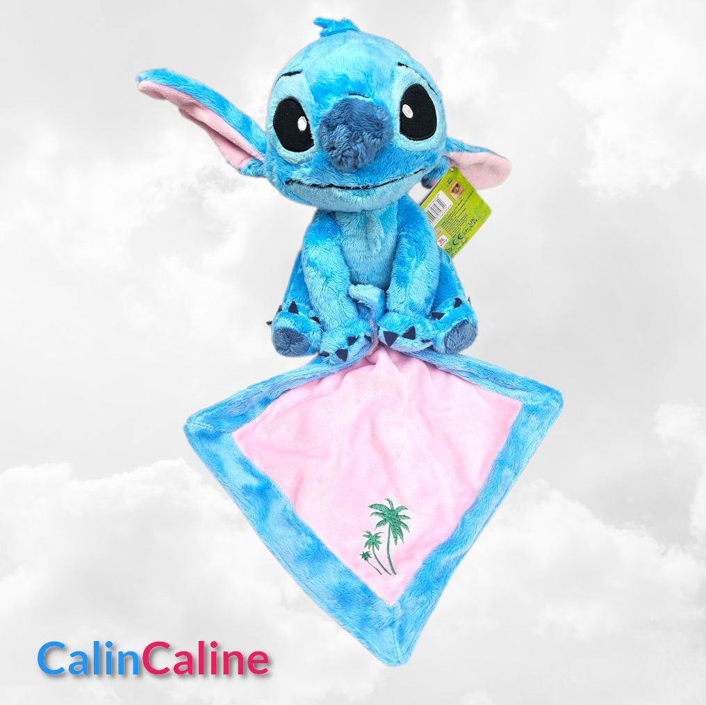Peluche Mouchoir Stitch 25cm Palmier | Avec Prénom Brodé