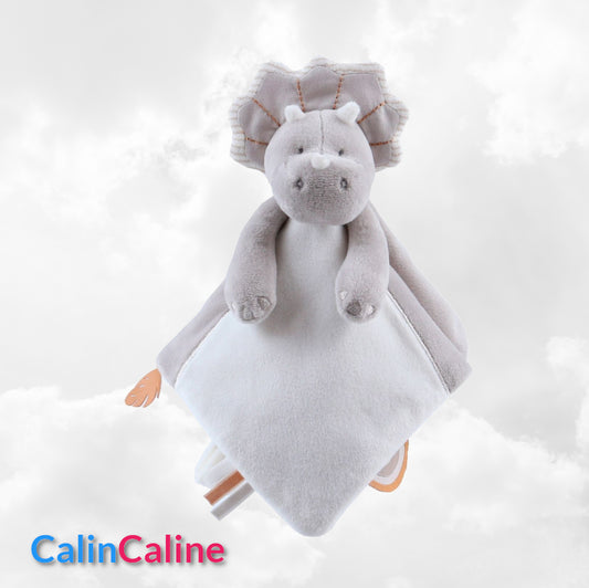 Doudou Noukies Stegi Ops Gris | Avec prénom brodé