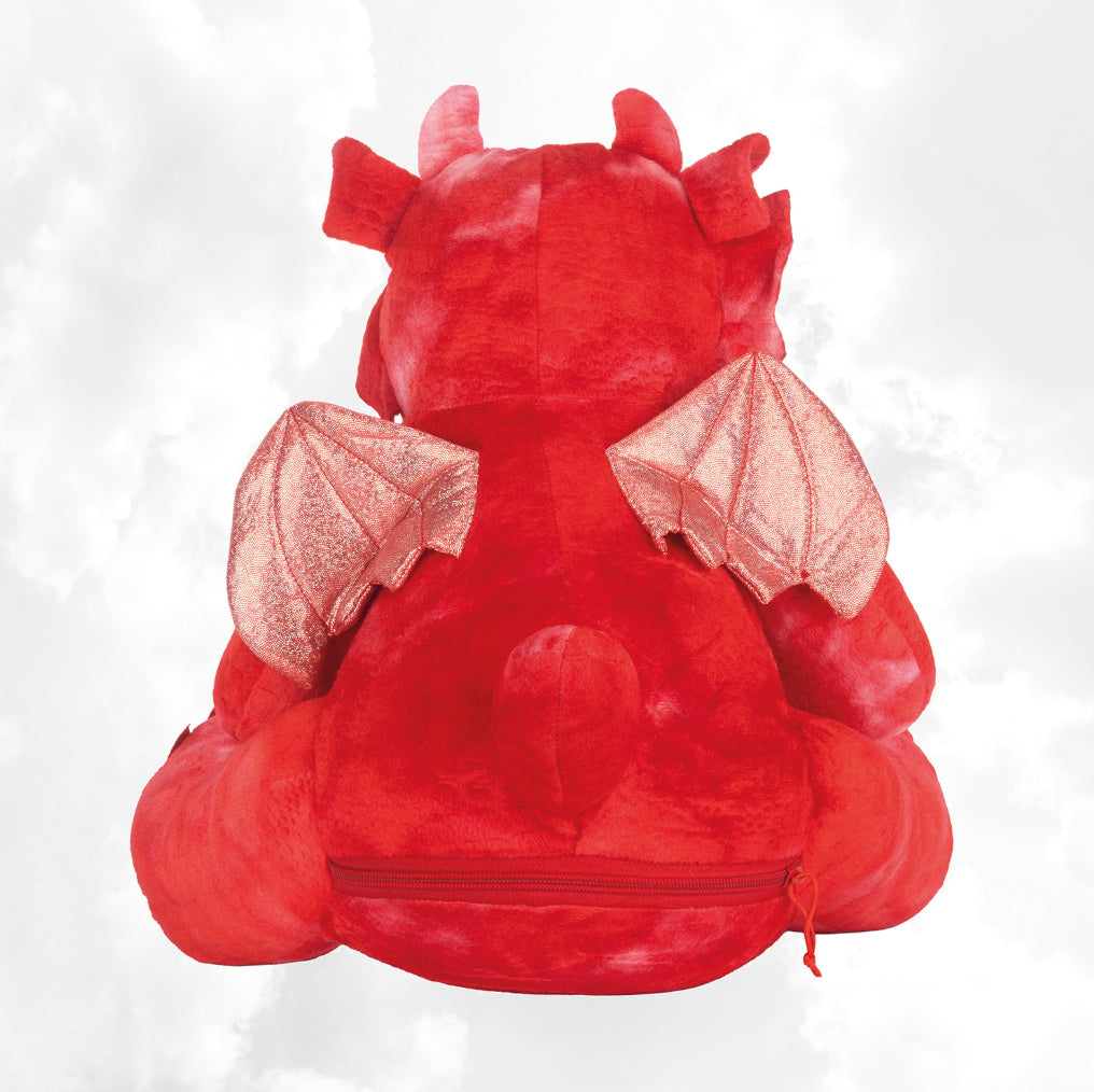 Peluche Mumbles Zippies Brodée | Dragon Rouge | A personnaliser