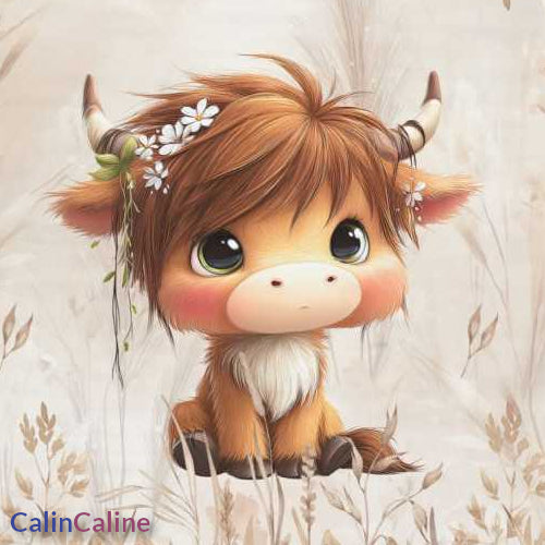 Couverture Plaid Bébé | Vachette Blé Beige | 70cm x 95cm | A Personnaliser