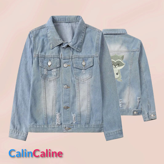 Veste en Jeans Enfant Bleu Clair | 5-6 ans