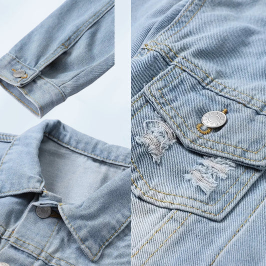 Veste en Jeans Enfant Bleu Clair | 3-4 ans