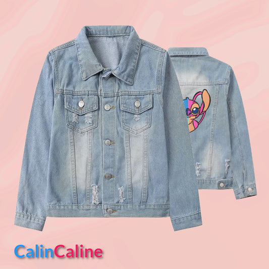 Veste en Jeans Enfant Bleu Clair | 7-8 ans