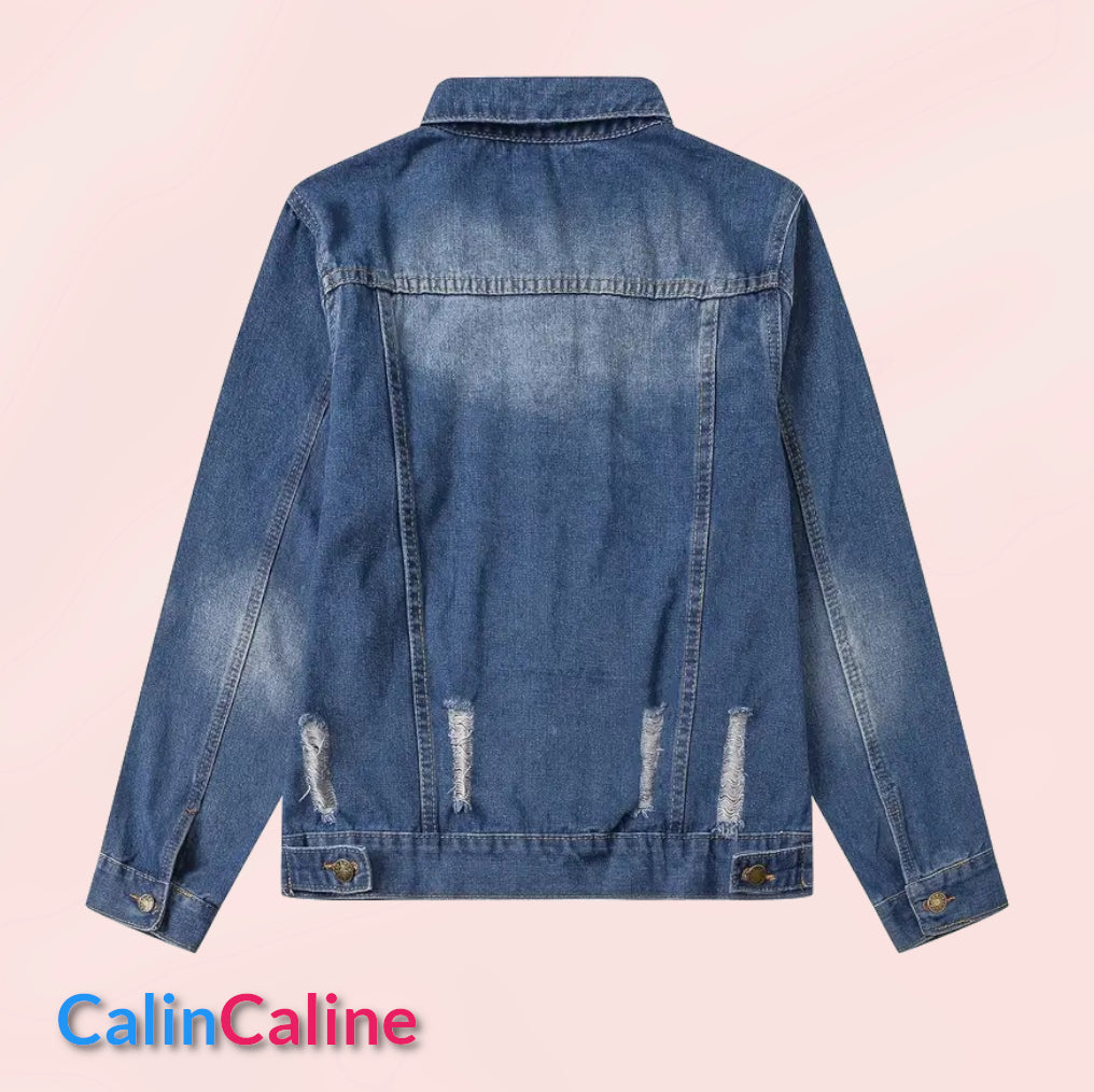 Veste en Jeans Enfant Bleu Foncé | 2-3 ans | A Personnaliser