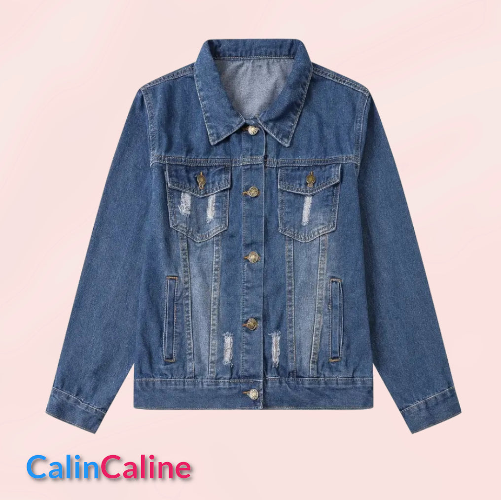Veste en Jeans Enfant Bleu Foncé | 2-3 ans | A Personnaliser