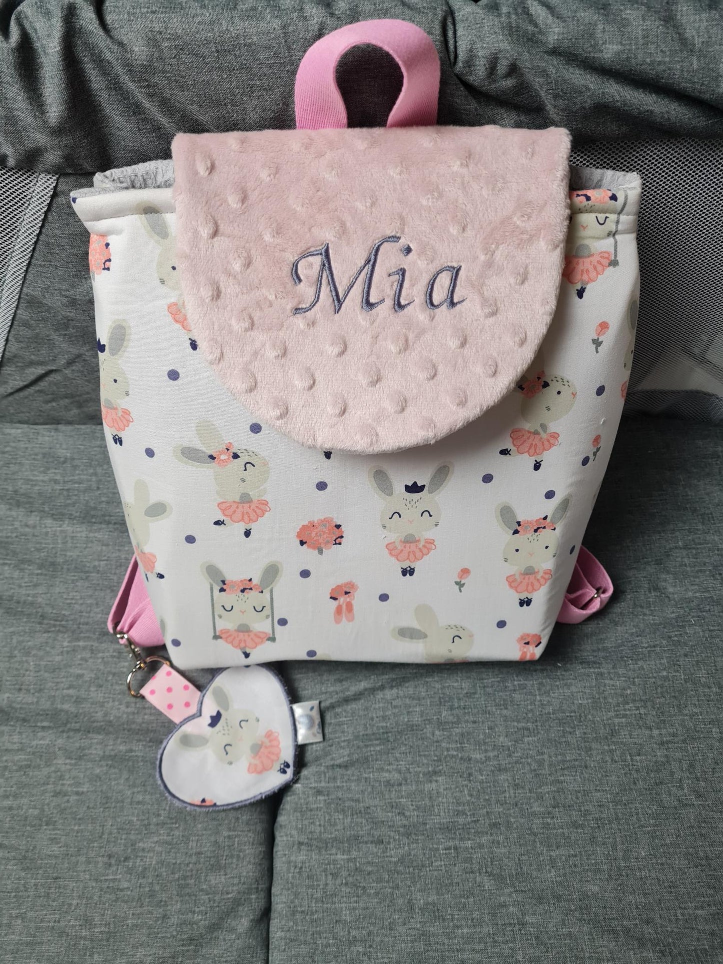 Sac à dos bébé personnalisé Fille 0-3 ans - Calincaline.be