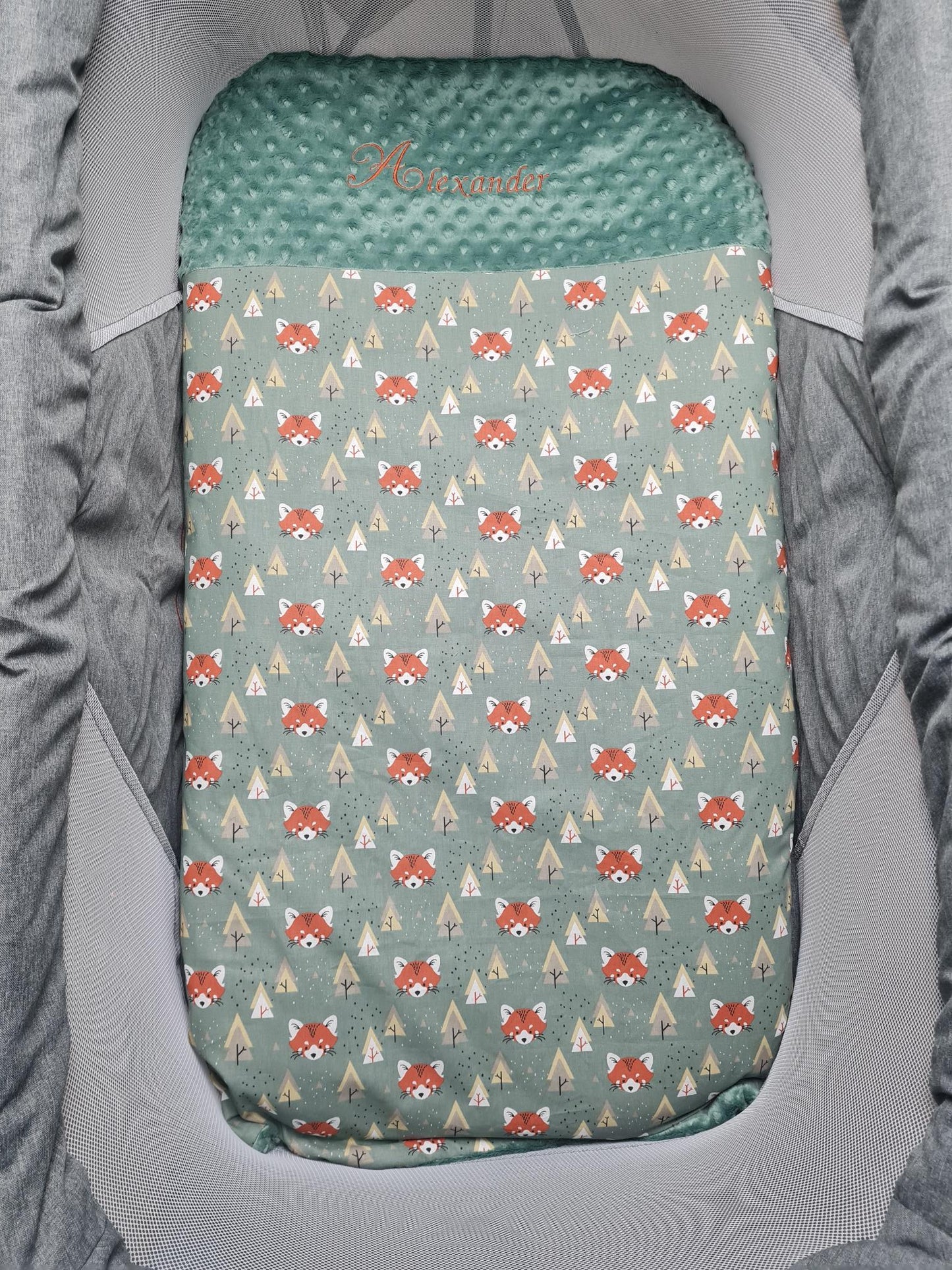 Couverture Personnalisée Garçon 70cm x 95cm 0-3 ans | Coton et Minky
