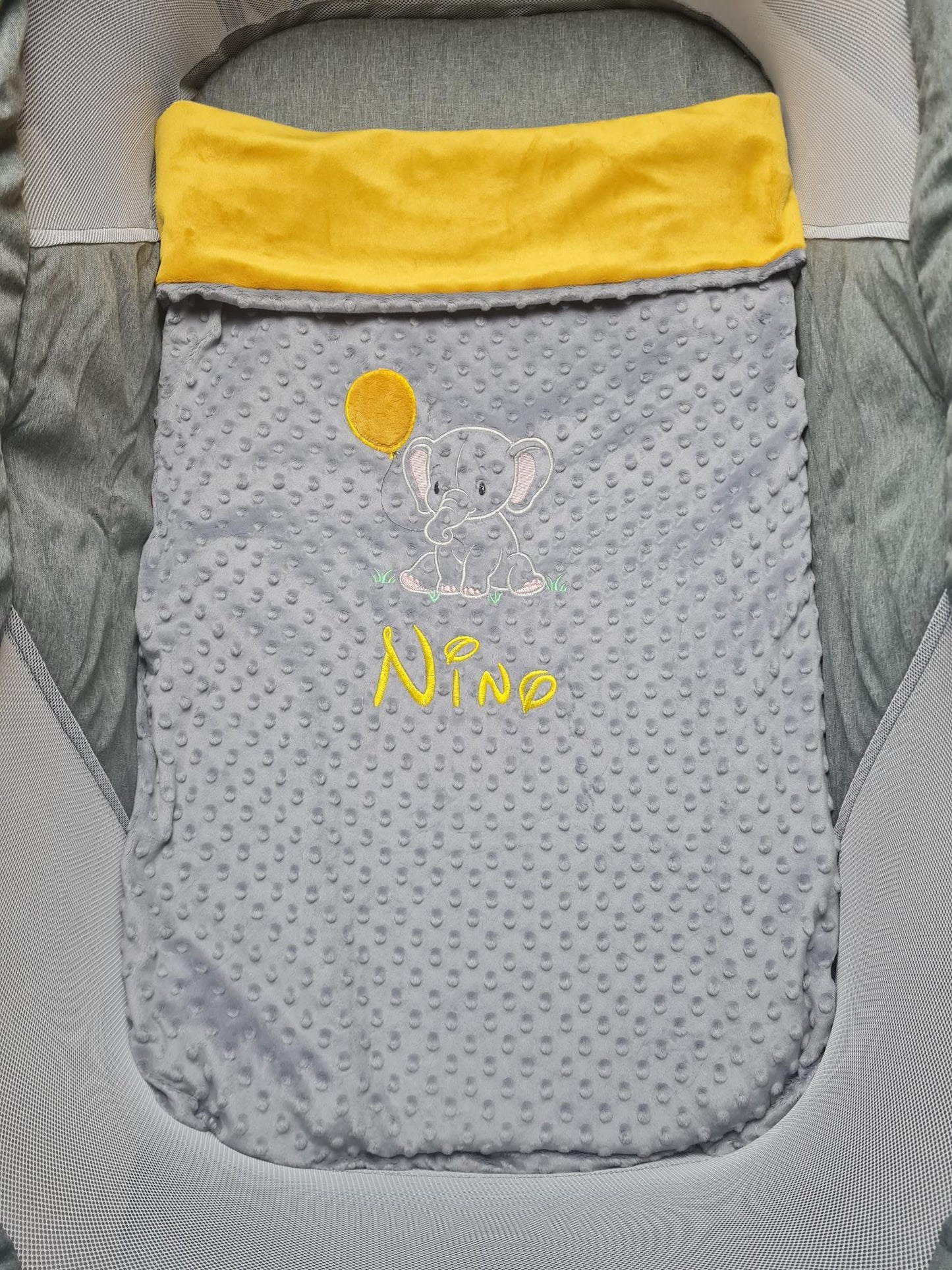 Couverture bébé avec broderie personnalisée - Modèle Garçon