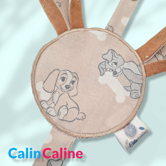 Attache tétine Belle et le Clochard - Calincaline.be