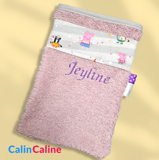 Gant de toilette bébé personnalisé
