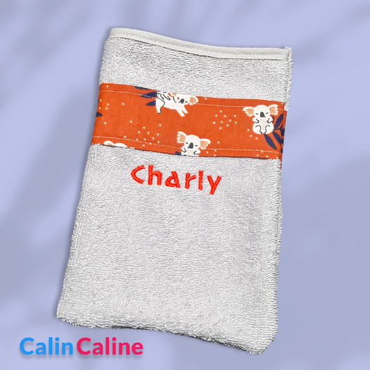 Gant de toilette enfant personnalisé - Garçon - Calincaline.be