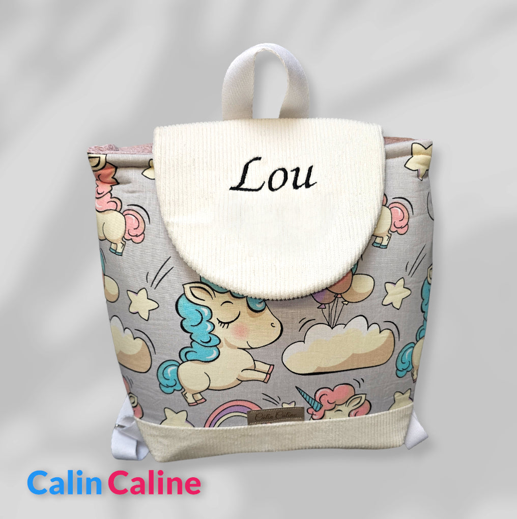 Sac à dos bébé Vuli Premium | 0-3 ans fille | 28x23 cm | A personnaliser