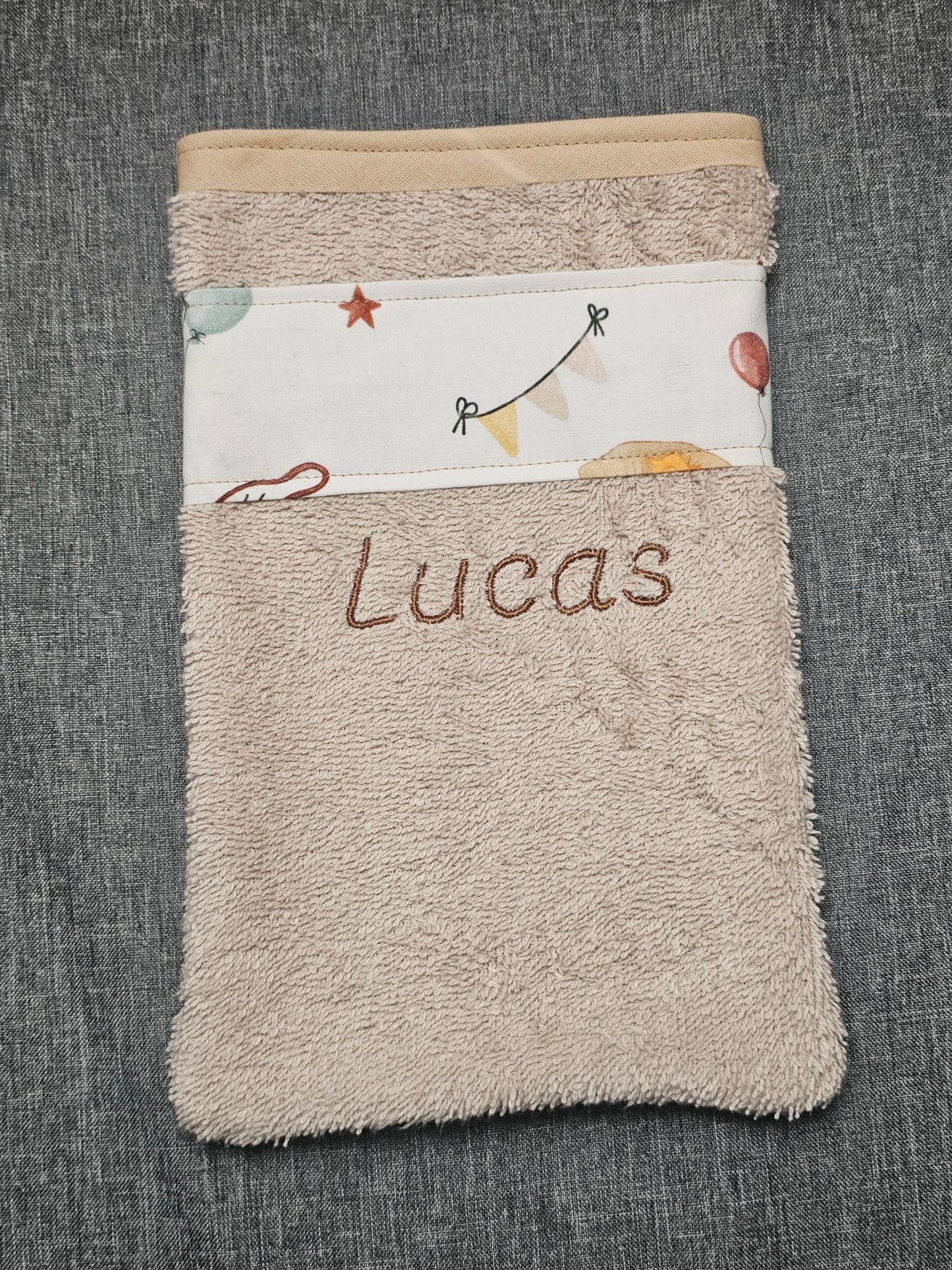 Gant de toilette enfant personnalisé - Garçon