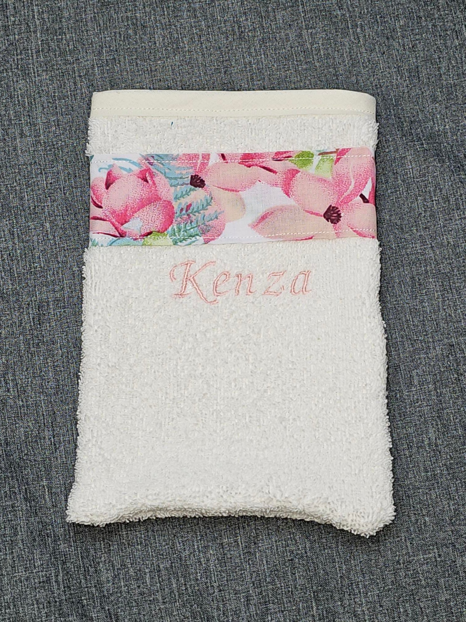 Gant de toilette enfant personnalisé - Fille - Calincaline.be