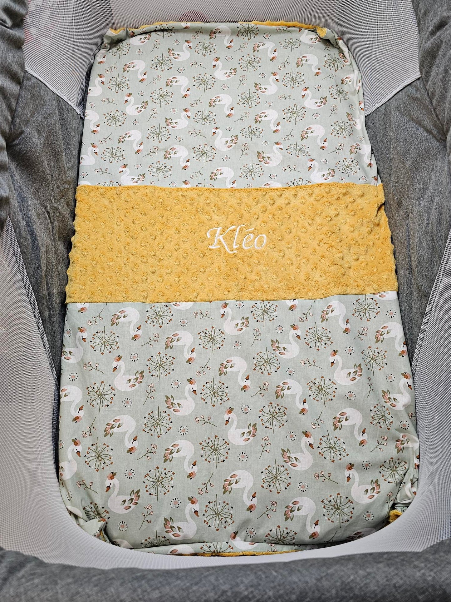 Boy Blanket | Model 2 | 70x95cm | Cotton and Minky | To personalize