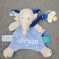 Doudou & Attache Sucette Edgar Personnalisé | BabyNat - Calincaline.be