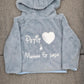 Veste Polaire Enfant -Bleu Jeans- | Message Brodé | De 6 à 18 mois