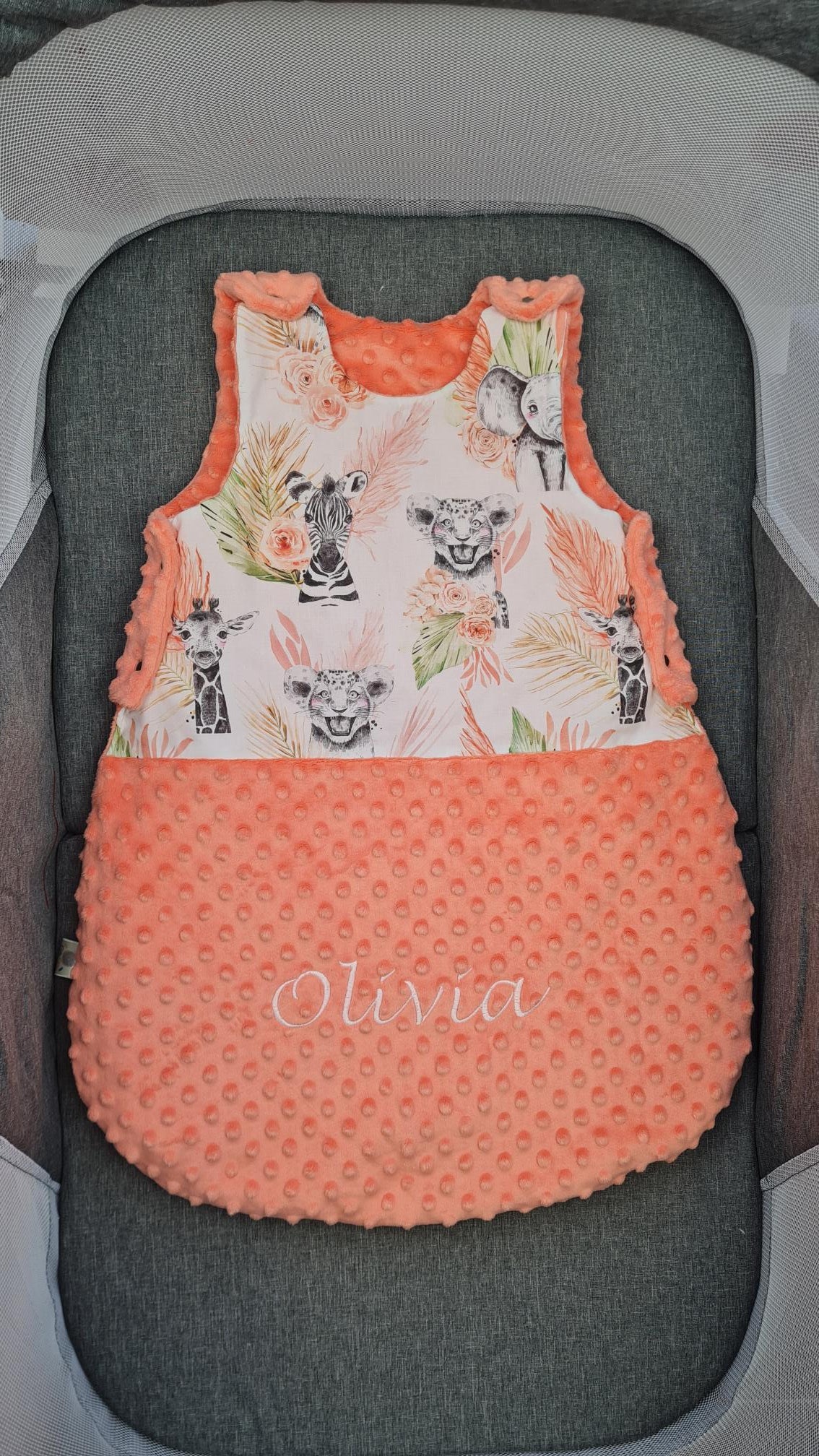 Créez Votre Gigoteuse -Minky- Bébé Personnalisée | Fille | 0-6m ou 6-12m