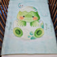 Couverture Plaid Baby Dinosaure | 70cm x 95cm | Couleur minky au choix - Calincaline.be