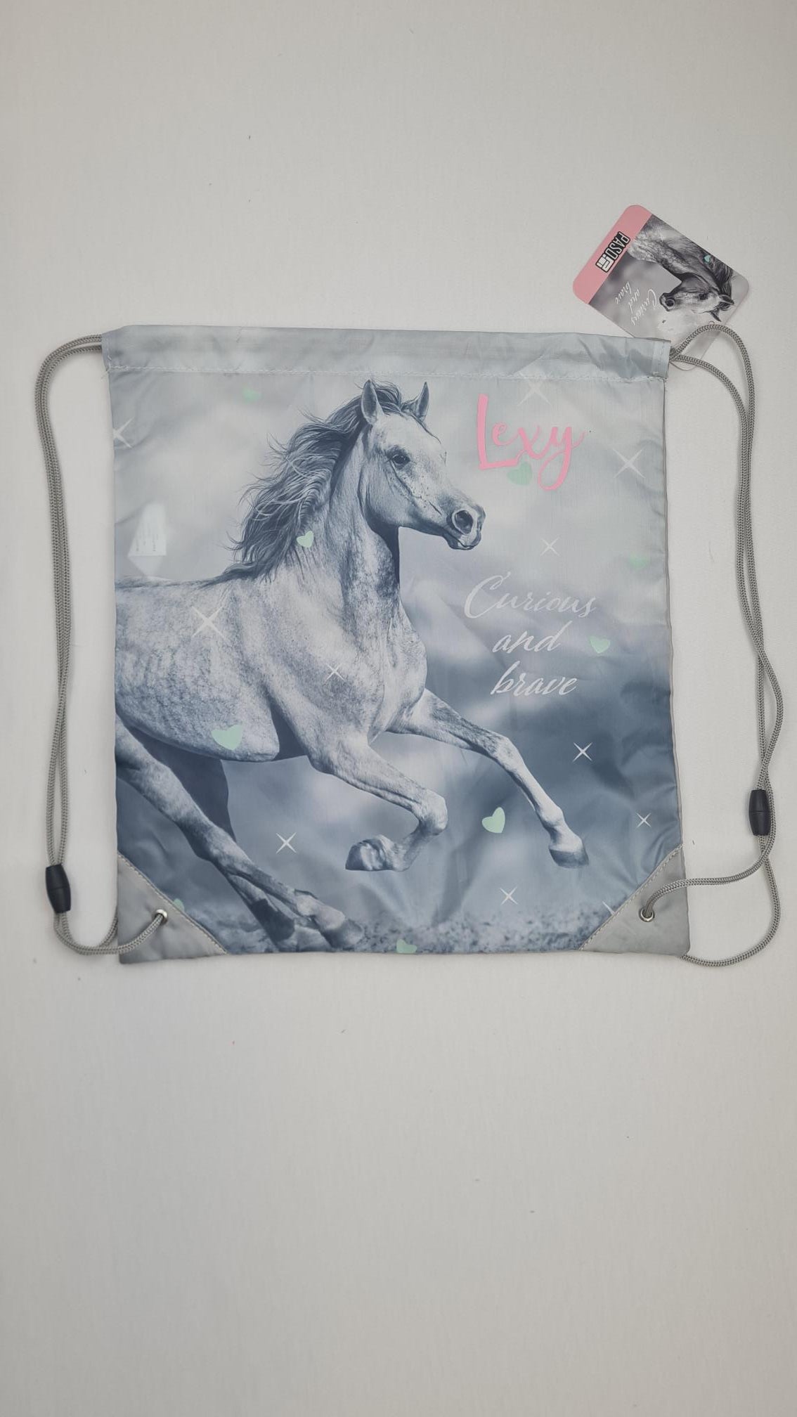 Sac de gym | Sac à chaussures Enfant 38cm | Cheval Sauvage - Calincaline.be