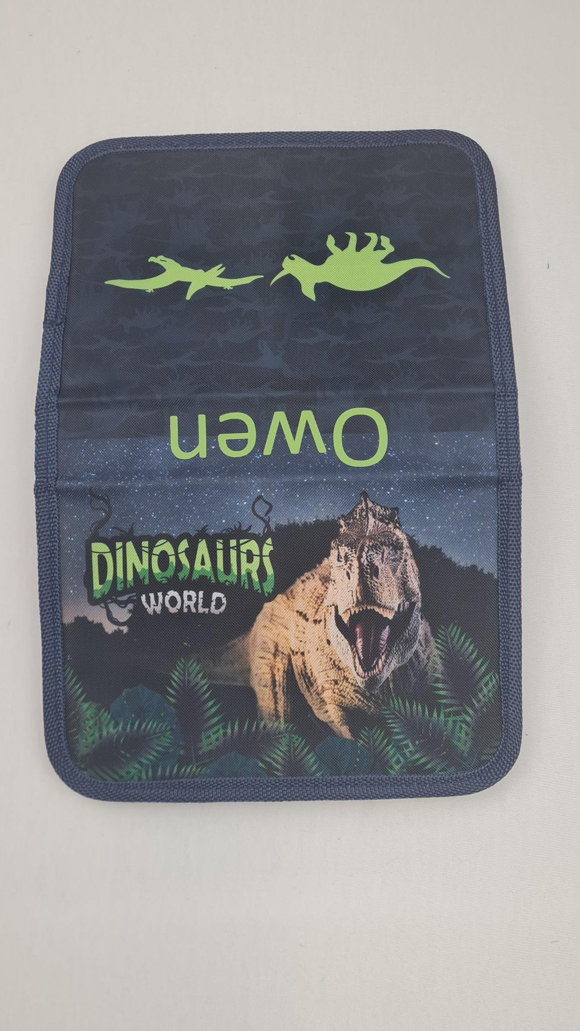 Plumier enfant 19cm | Dinosaurs Worlds | Sans ustensiles
