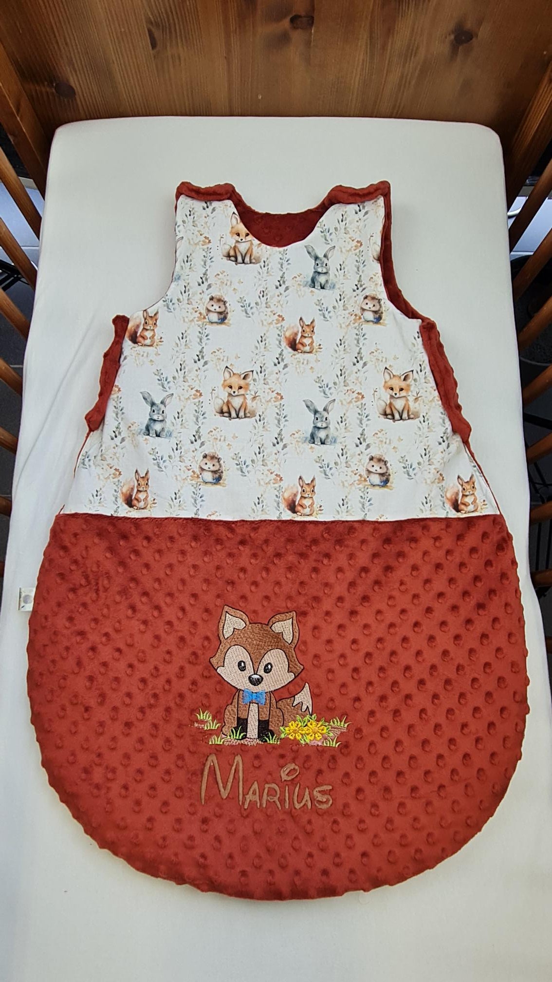 Créez Votre Gigoteuse -Minky- Bébé Personnalisée | Garçon | 0-6m ou 6-12m