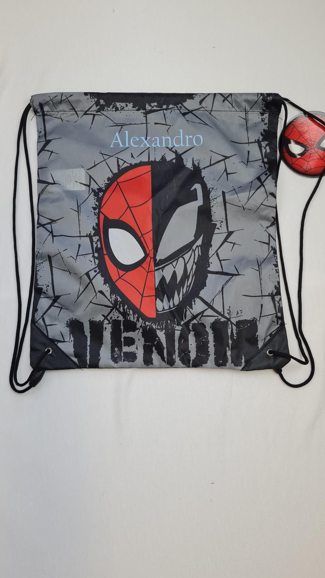 Sac de gym | Sac à chaussures Enfant 38cm | Spiderman Venom - Calincaline.be