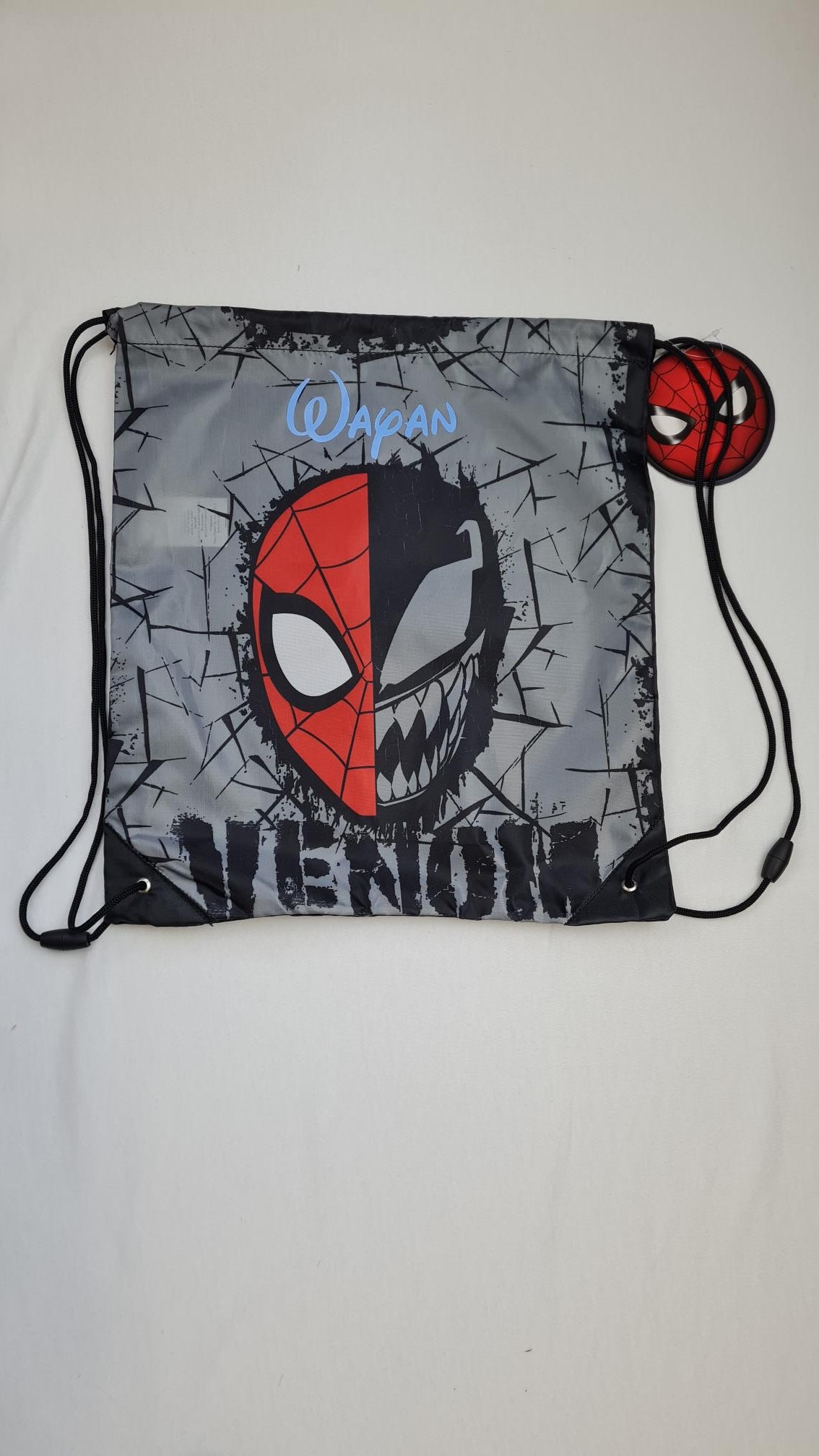 Sac de gym | Sac à chaussures Enfant 38cm | Spiderman Venom - Calincaline.be