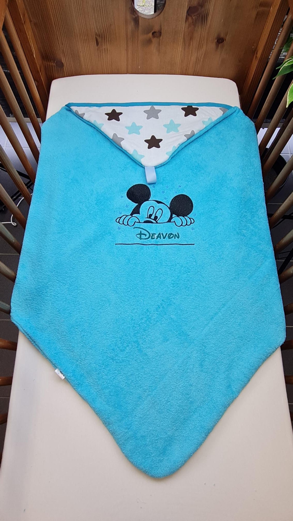 Créez Votre Cape de bain bébé personnalisée | Garçon | 85cm x 85cm