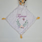 Doudou Disney Bébé Bambi Floral Personnalisé | Mouchoir 21cm - Calincaline.be
