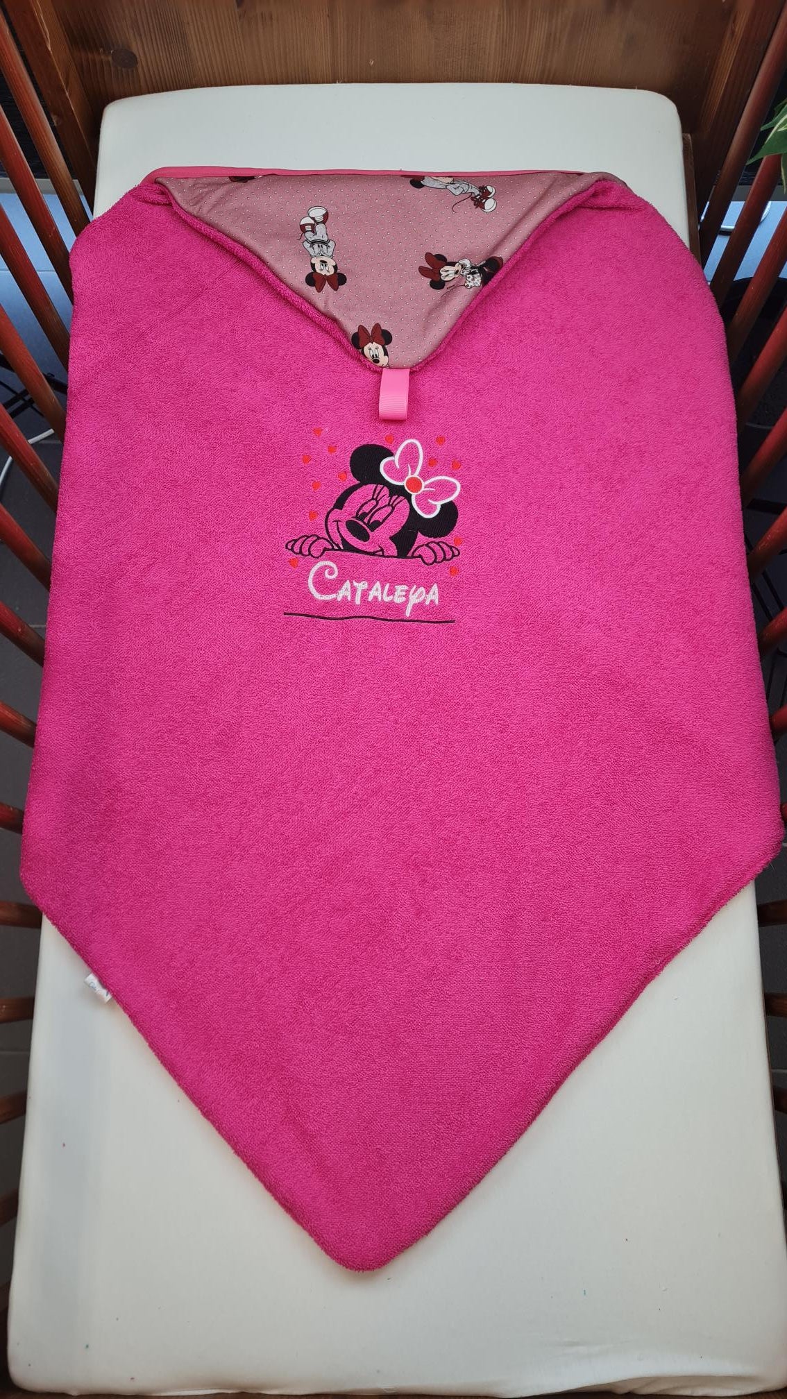 Créez Votre Cape de Bain Eponge Personnalisée | Thème Fille | 85cm x 85cm