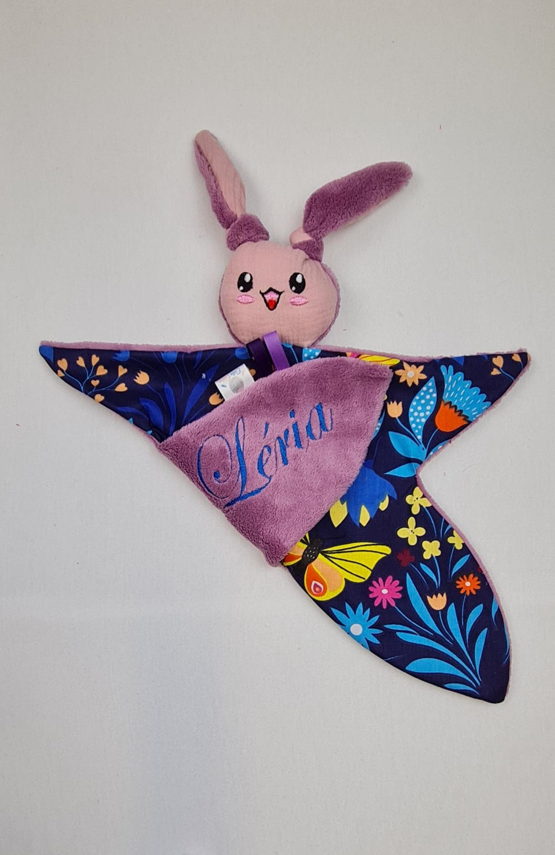 Créez Votre Doudou Lapin Câlin | Fille | Avec prénom brodé - Calincaline.be