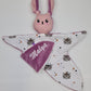 Créez Votre Doudou Lapin Câlin | Fille | Avec prénom brodé - Calincaline.be
