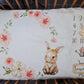 Couverture Etape Lapin Rose | A personnaliser | 95cm x 75cm