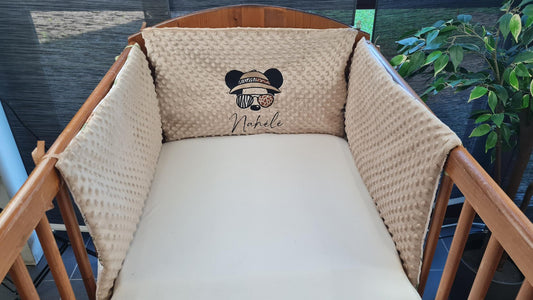 Créez Votre Tour de Lit -Minky- Personnalisé | 3 panneaux 60/70cm x 40cm | Garçon