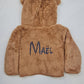 Veste Polaire Enfant -Brun Camel- | Message Brodé | De 6 à 18 mois - Calincaline.be