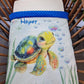 Couverture Plaid Tortue de Mer Garçon | 70cm x 95cm | Couleur minky au choix