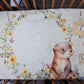 Couverture Etape Loutre Fleurie | A personnaliser | 95cm x 75cm - Calincaline.be