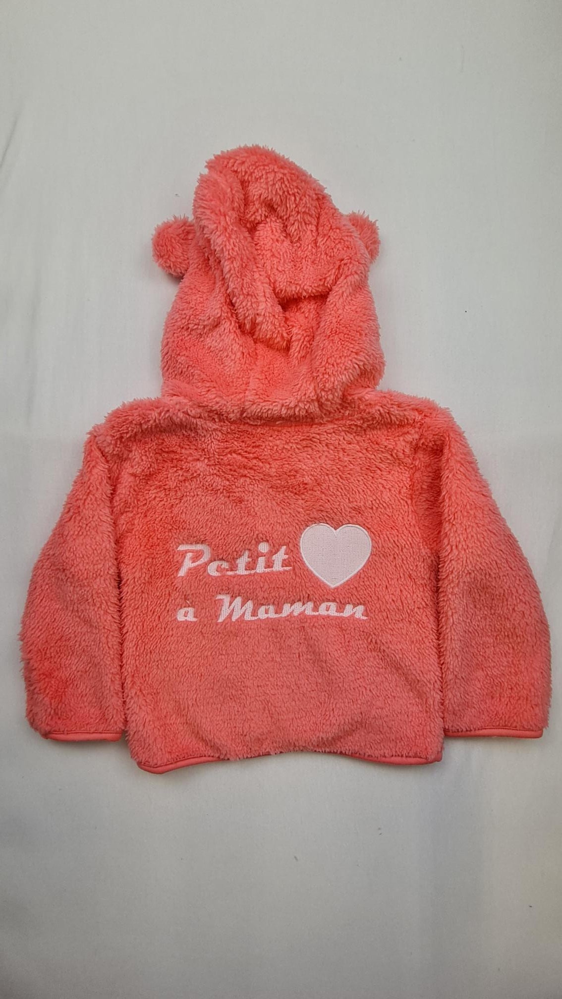 Veste Polaire Enfant -Pêche- | Message Brodé | De 6 à 18 mois - Calincaline.be