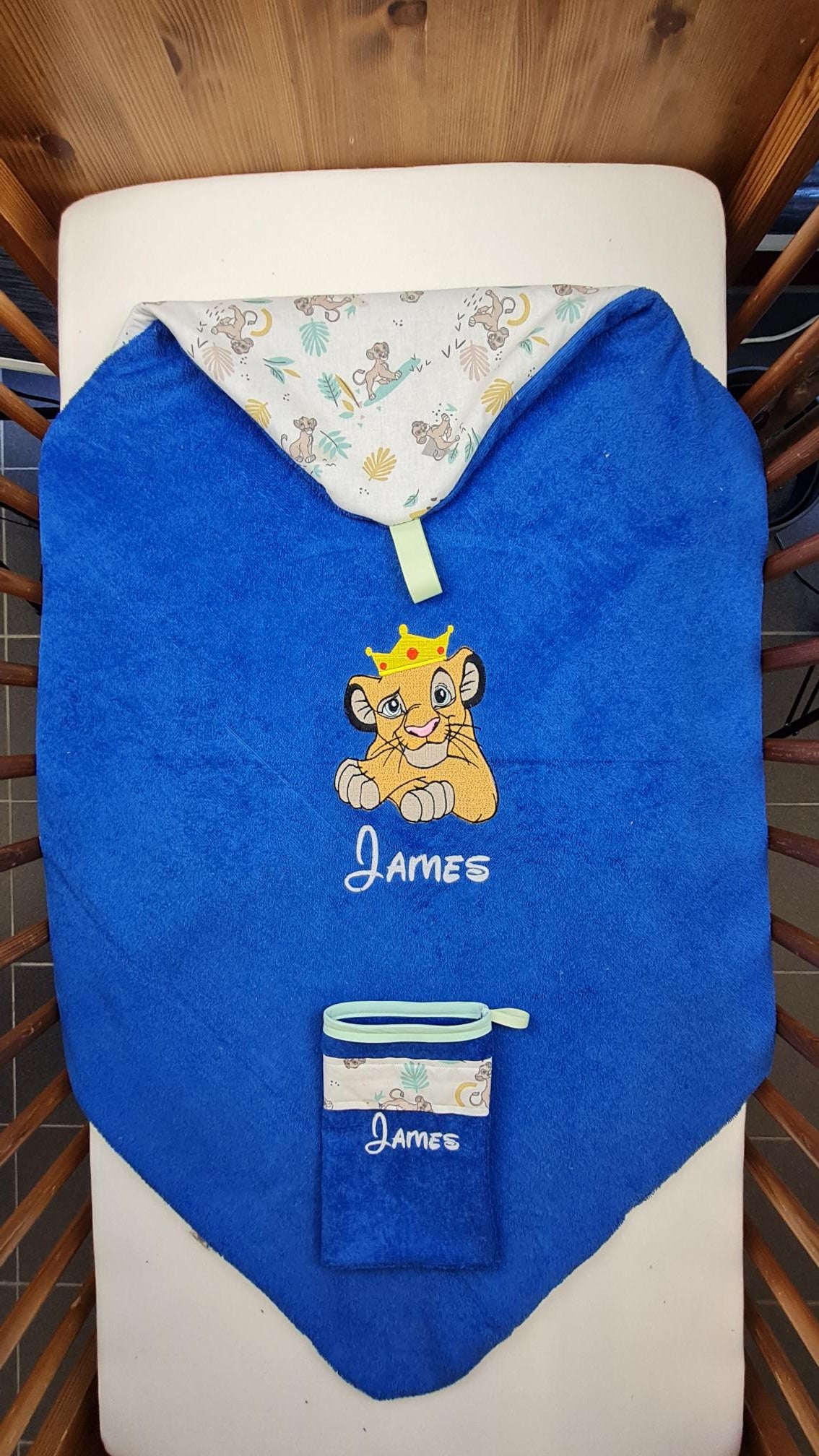 Créez Votre Cape de bain bébé personnalisée | Garçon | 85cm x 85cm