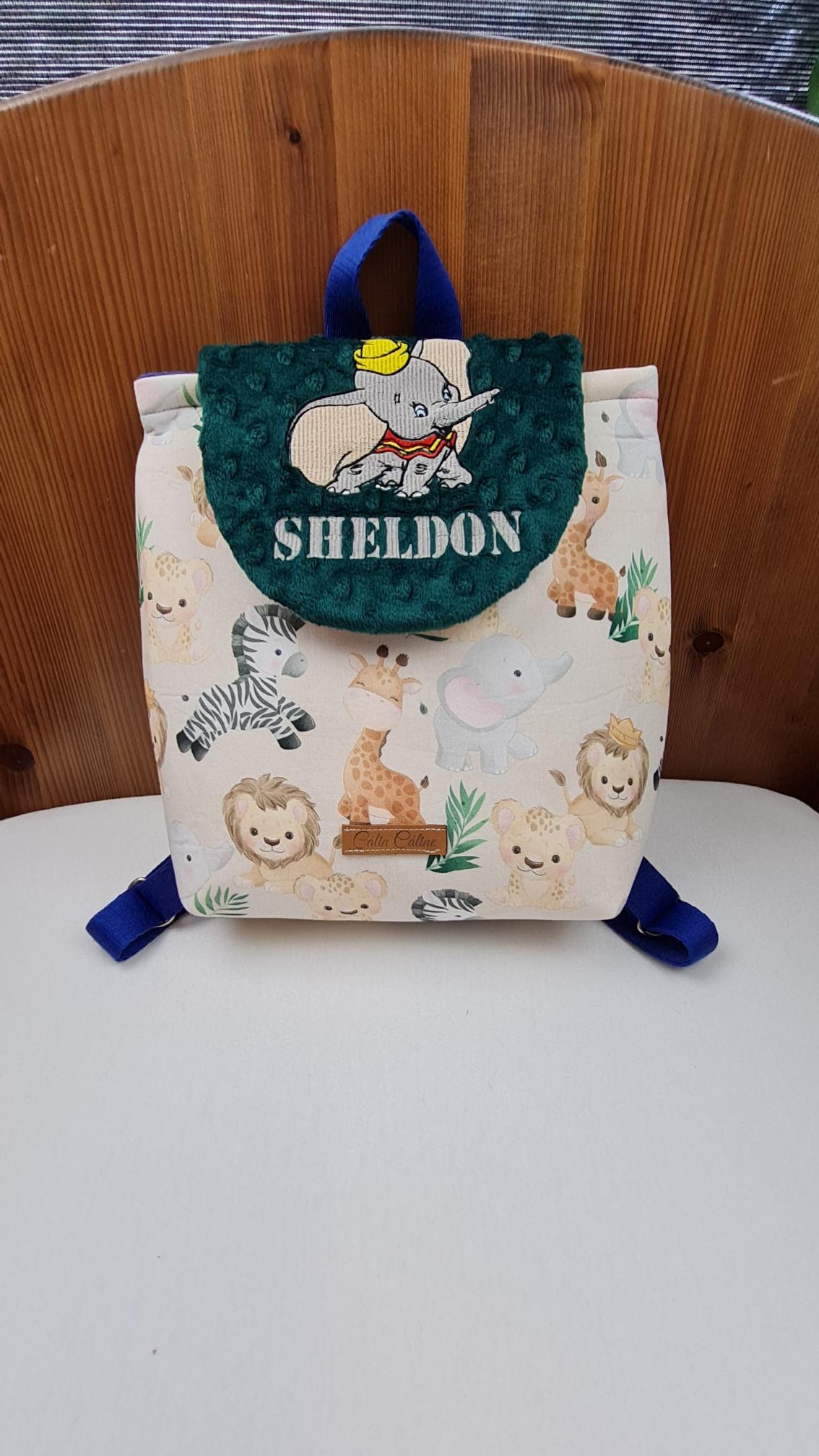 Créez Votre Sac à dos bébé -Mink- Personnalisé | 0-3 ans Garçon | 28x23 cm