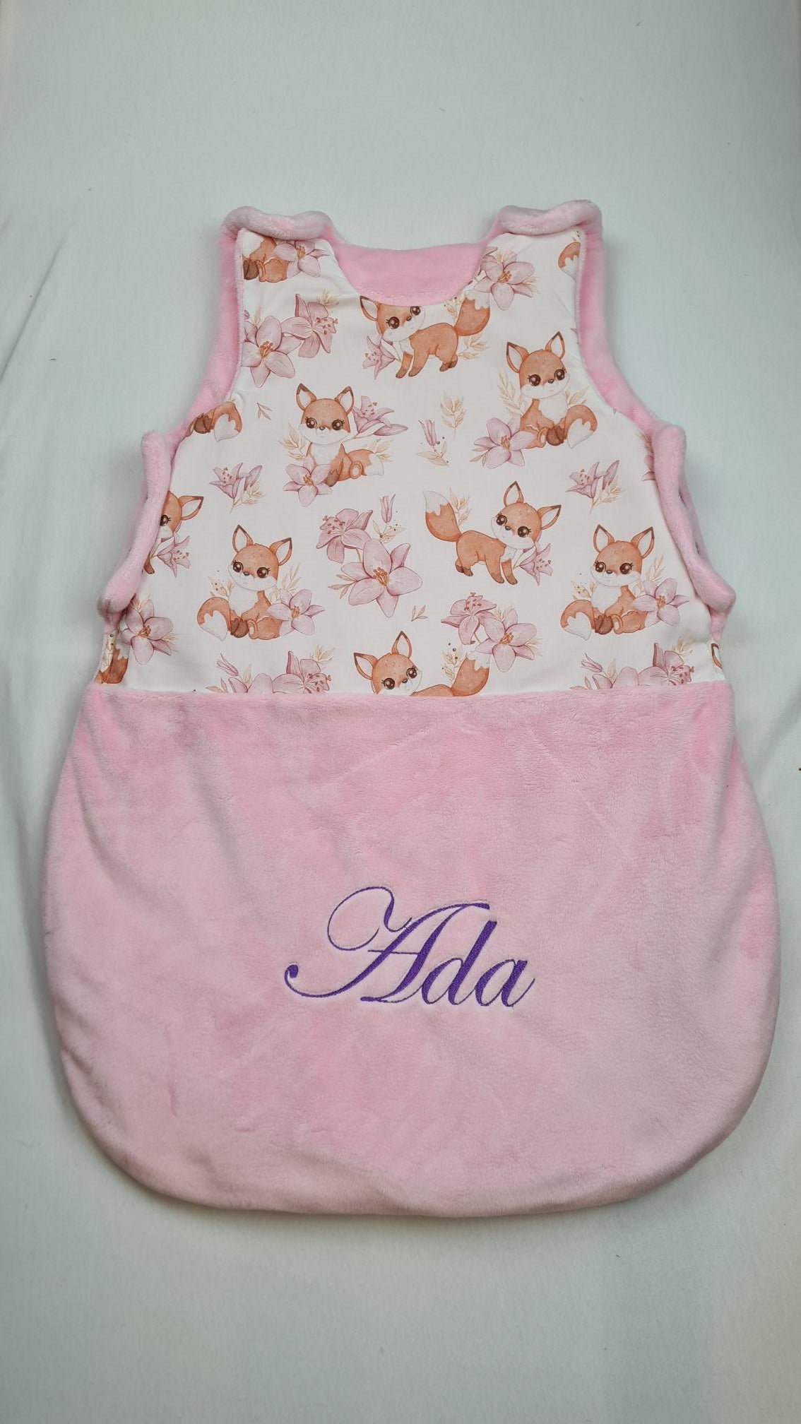 Créez Votre Gigoteuse -Minky- Bébé Personnalisée | Fille | 0-6m ou 6-12m