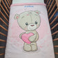 Couverture Plaid Bébé Teddy Girl | 70cm x 95cm | Couleur minky au choix