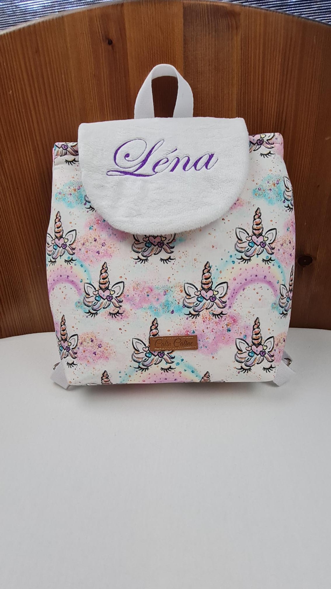 Créez Votre Sac à dos bébé -Mink- Personnalisé | 0-3 ans Fille | 28x23 cm