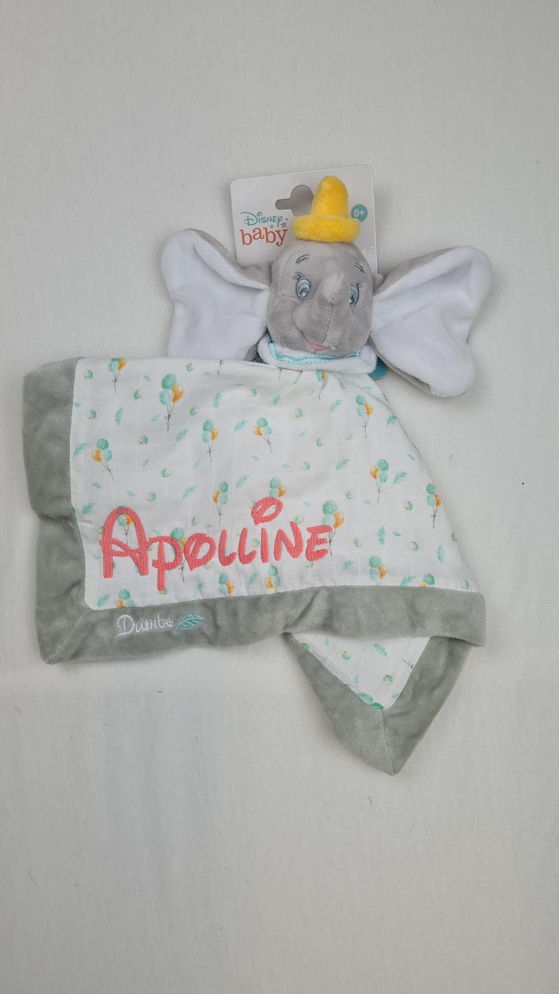 Doudou Mouchoir Disney Dumbo Ballons Personnalisé | 40cm - Calincaline.be